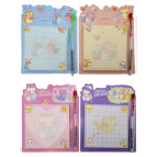 Бумага для заметок с липким слоем 76*76мм 50л. + ручка Лидер Котик, ассорти №1250-16