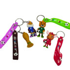 Брелок резиновый Футбол Fifa символы Чемпионата Мира 2026 5,5см с лентой, ассорти №25-3-883