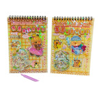 Румбокс 3D наклейки в блокноте 3 листа 20*14см 3D Rooms + аппликации с наклейками, Капибара ассорти WM815