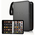 Альбом-папка для монет кляссер 18*24см на 200 карманов кожзам обложка, на молнии 9987