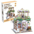 Пазл деревянный 3D Wooden puzzle с подсветкой Цветочный магазин 243 детали 14,5*17,1*21,8см №68075