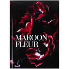 Тетрадь для записей А5 Axent 96л. Maroon fleur в клетку 8459-1-A