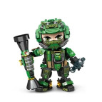 Конструктор 3D Blocks Мобильное подразделение военный отряд  кор. 31*25*8см, 508 деталей 8807