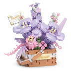 Конструктор 3D Boutique Цветочная корзина 9*10,4см, 515 деталей №2060/1087