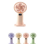 Вентилятор ручной Desktop Fan с дисплеем (аккум, USB) 16см ассорти 1855/N96