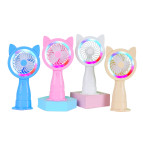 Вентилятор ручной Small Fan с подсветкой RGB (аккум, USB) 20см ассорти 1852/290