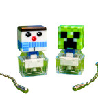 Антистресс брелок пластиковый Клавиатура Minecraft Майнкрафт LED фонарик на 1 кнопку 0806