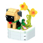 Конструктор 3D Blocks Любимые песики 103H-3 Немецкая овчарка, кор. 20*14,5*4см, 199 деталей