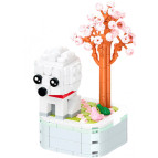 Конструктор 3D Blocks Любимые песики 103H-4 Пудель, кор. 20*14,5*4см, 199 деталей