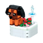 Конструктор 3D Blocks Любимые песики 103H-5 Такса, кор. 20*14,5*4см, 199 деталей