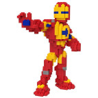 Конструктор 3D Magic Blocks Железный человек кор.24см 1580 деталей №7810