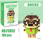 Конструктор 3D Blocks Bricks Зверополис, кор.11,2*7,7*4см, 180 деталей F3052