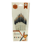 Набор кистей 12шт Artist Brushes нейлон круглые №1-12 6075-R