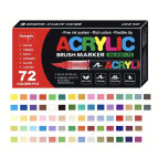 Маркер универсальный акриловый Acrylic Marker набор 72 шт 2025-72 на водной основе в пластиковом футляре
