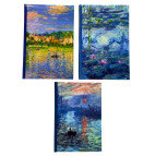 Блокнот А5 82л Оопт черные листы Monet 17903