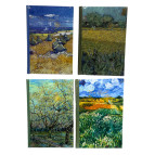 Блокнот А5 82л Оопт черные листы Van Gogh 17902