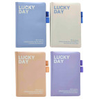 Блокнот А5 80л. Лидер №7200-8 Lucky Day, с держателем для ручек