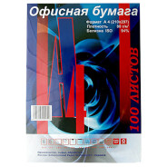 Бумага для принтера А4 белая 80г/м 100л. Офисная арт.80/100