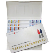 Краска акварельная - ЗХК Невская Палитра Санкт-Петербург набор 24цв. в кюветах в пластиковой упаковке 1942017