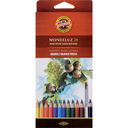 Карандаши акварельные цветные 24 цв. Koh-i-Noor Mondeluz 3718