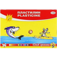 Пластилин 16цв. ГАММА Юный Художник 224г стек, картонная коробка 280046