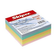 Бумага кубарик для записей, цветная 400л. 85*85мм проклеенная SKIPER Классика 1687/4322/4312