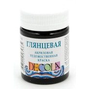 Краска акриловая - ЗХК Невская Палитра DECOLA 50мл глянц. Черная 2928810
