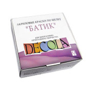 Краски акриловые для шелка ЗХК Невская Палитра DECOLA набор 9цв. по 40мл Батик 4441144