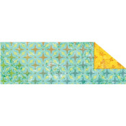Картон двухсторонний URSUS 20*300г Голубой Мотив Сетчатый орнамент UR-12282203R