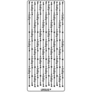 Наклейка скрапбукинг URSUS 10*23см Бордюры baby, Золото UR-5910 00 85