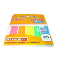 Стикеры-закладки пластиковые 5цв.*25л. Super Sticky, в блистере 1013