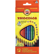 Карандаши цветные 12 цв. Koh-i-Noor 3132 Triocolor