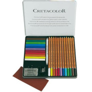 Набор для пастельной живописи Cretacolor Pastel Basic 27шт в металлической коробке 47020