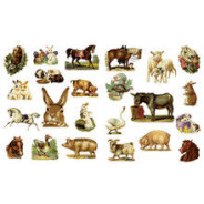 Декупажная карта-бумага KREUL 33*48см Ферма KR-B8037
