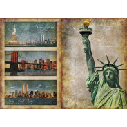 Декупажная карта-бумага 31*44см 45г/м 01477 Манхетен