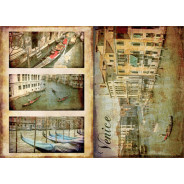 Декупажная карта-бумага 31*44см 45г/м 01478 Гондольеры