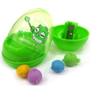 Точилка Angry Birds Яйцо + 4 ластика CL-135B