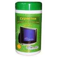 Салфетки для оргтехники+ТВ Арника в банке 100шт 30666