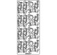Наклейка скрапбукинг URSUS 10*23см Happy Birthday 1, Золото UR-5910 00 10