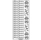 Наклейка скрапбукинг URSUS 10*23см Happy Birthday 2, Золото UR-5910 00 11