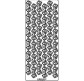 Наклейка скрапбукинг URSUS 10*23см Цепочка ажурная, Серебро UR-5911 00 47