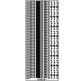 Наклейка скрапбукинг URSUS 10*23см Орнамент тонкий, Медь UR-5912 00 36