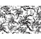 Декупажная карта-бумага KREUL 33*48см Черное и белое барокко KR-B8144