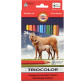 Карандаши цветные толстые 24цв. Koh-i-Noor 3144 Triocolor Jumbo Horses