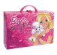 Портфель 310*220*95мм StarPak Barbie картон пустой с застёжкой 210218