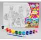 Картина раскраска с контурами на холсте 21*31см DankoToys РХ-04-01