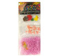 Резинки для плетения Rainbow Loom Bands 200шт.+ бисер, подвески, S-клипсы зебра Розово-белый 1831