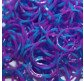 Резинки для плетения Rainbow Loom Bands 200шт. зебра Фиолетово-синие 1340 +рогатка +крючок