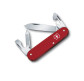 Victorinox Cadet 84 мм 9 предметов рифл. красный + кожанный чехол Vx02600.L1221