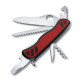Victorinox Forester 111 мм 10 предметов красно-черный нейлон + одноруч. + волн. + lock + штопор + пила Vx08361.MWC